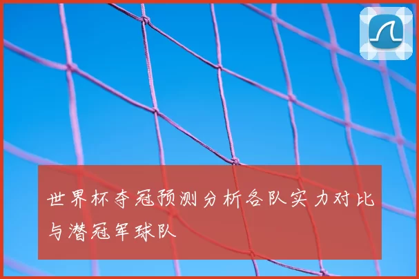 世界杯夺冠预测分析各队实力对比与潜冠军球队